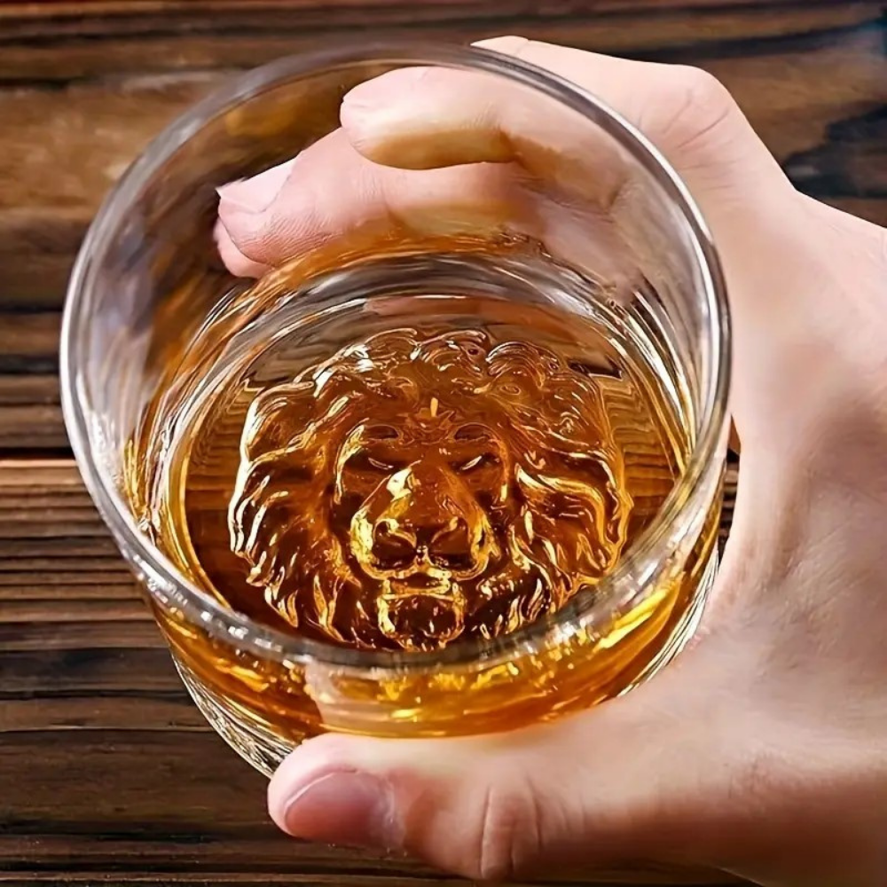 Hayvan Figürlü Viski Bardağı Seti – 4'lü Lüks Cam Set (300 ml | 9.2 cm)
