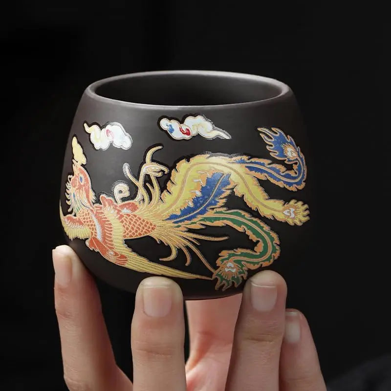 Renk Değiştiren Ejderha & Anka Kuşu Yixing Çay Bardağı (Tek) - VALTEAproduct_type