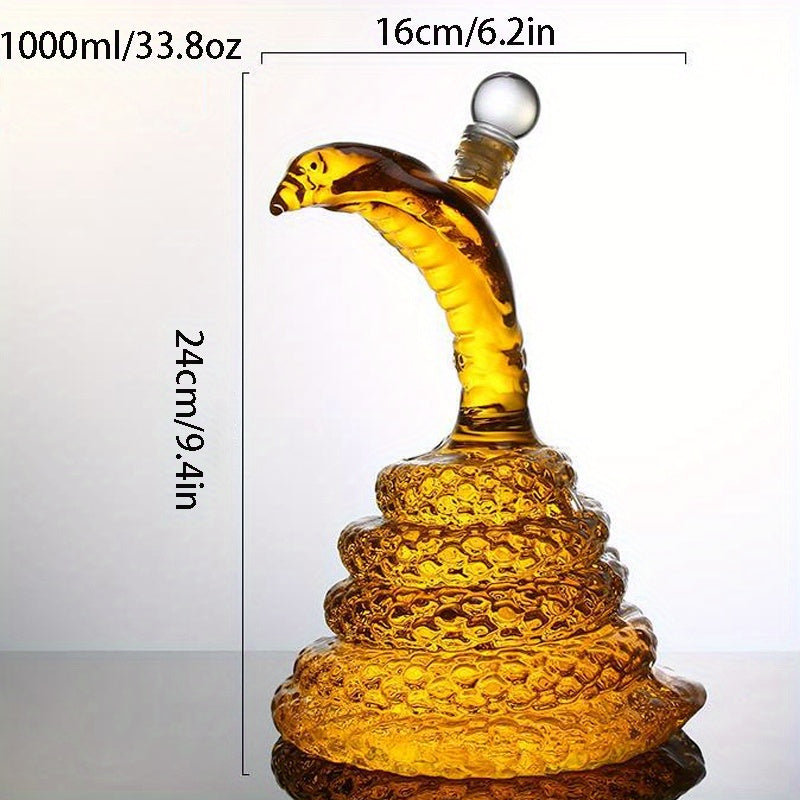 Valtea Artisan Crystal Karaf – 1000 ml Koleksiyonluk El Yapımı Cam Şişe