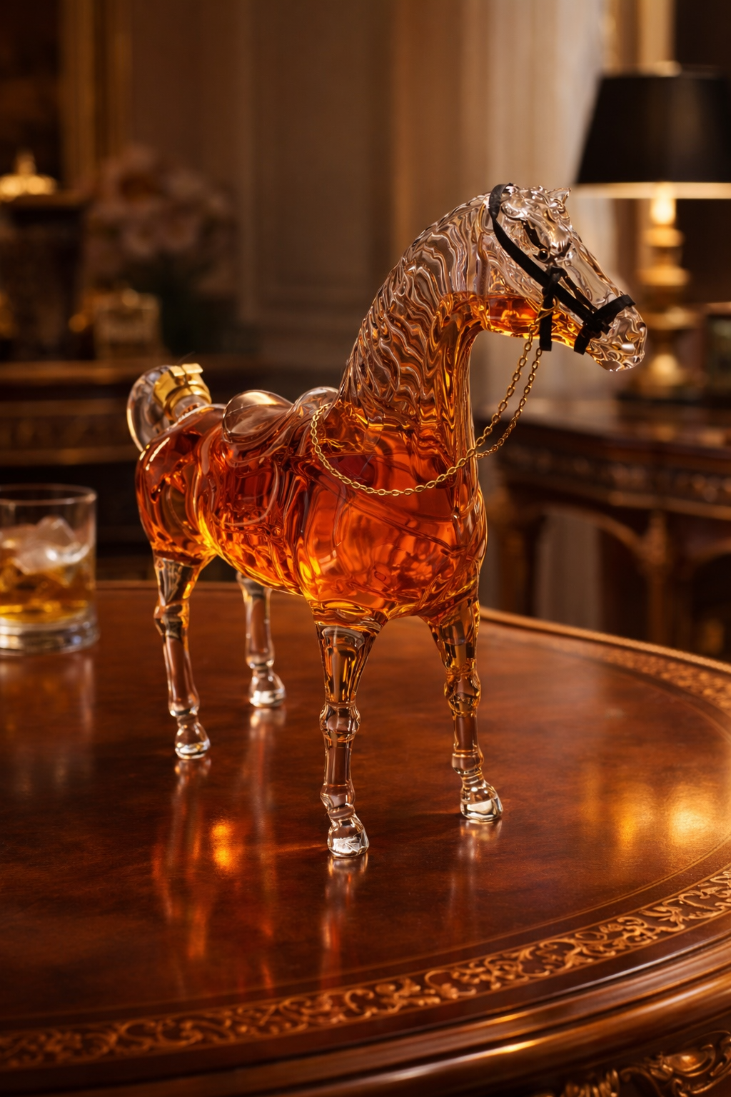 Horse-Shaped Glass Bottle – Luxury Design (1100 ml | 32 cm)