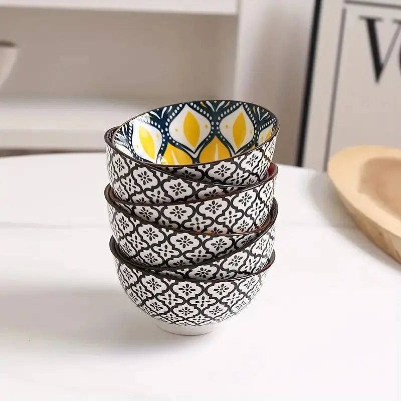 6’lı Bohem Seramik Kase Seti | Mikrodalga & Bulaşık Makinesi Uyumlu - VALTEAMutfak & SofraMutfak & Sofra