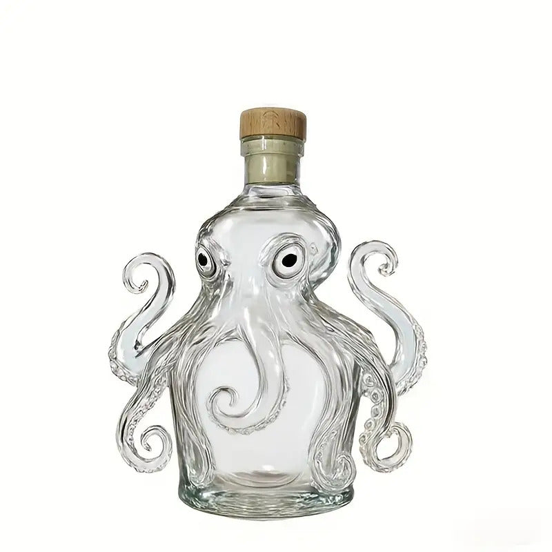 Valtea OctoSpirits Crystal Decanter – 300 ml Ahtapot Tasarımlı Şişe