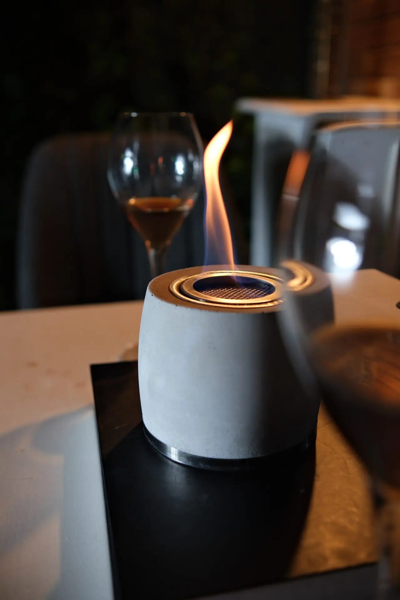 Valtea BlackStone Modern Masaüstü Beton Bioethanol Şömine ValteaHome