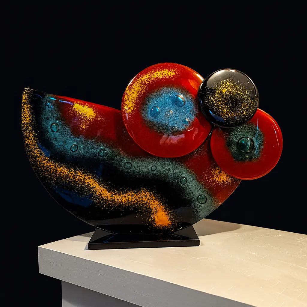 Valtea Modern Cosmic Art Glass – Standlı Dekoratif Cam Dekor Valtea Home