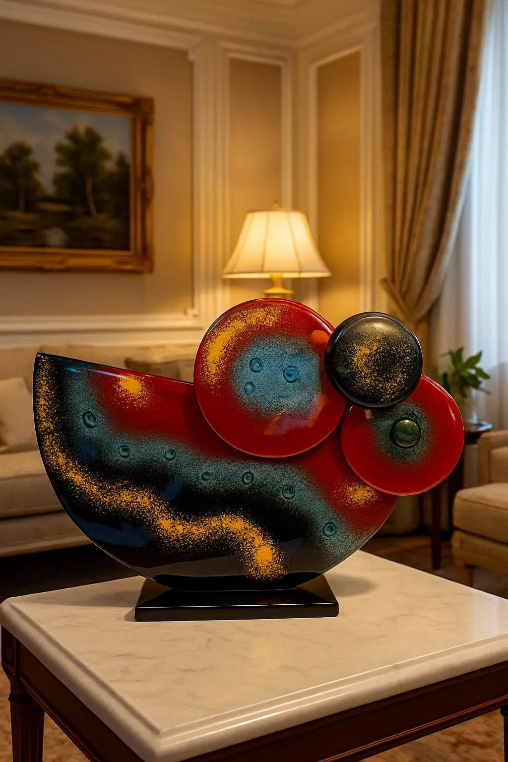 Valtea Modern Cosmic Art Glass – Standlı Dekoratif Cam Dekor Valtea Home