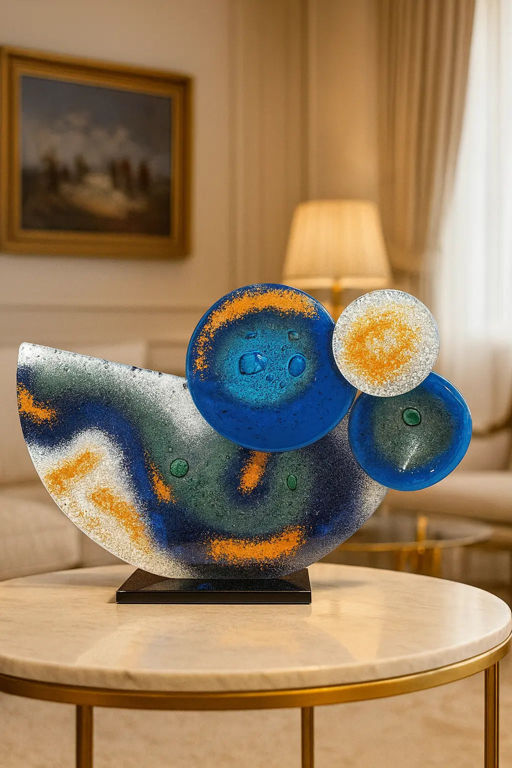 Valtea Modern Cosmic Art Glass – Standlı Dekoratif Cam Dekor Valtea Home