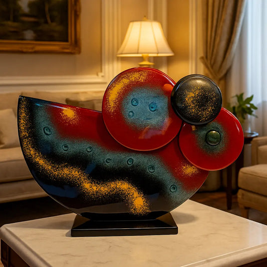 Valtea Modern Cosmic Art Glass – Standlı Dekoratif Cam Dekor Valtea Home