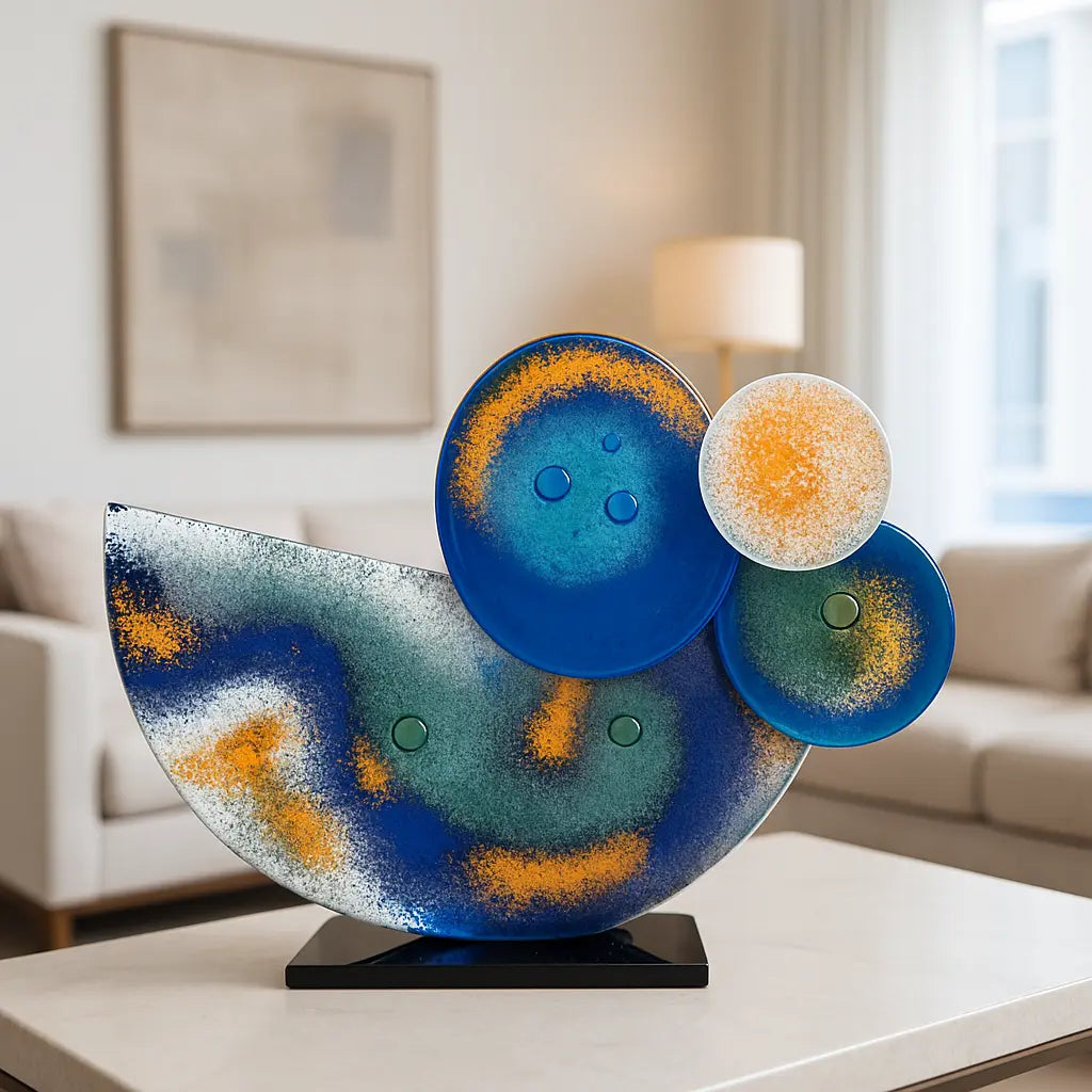 Valtea Modern Cosmic Art Glass – Standlı Dekoratif Cam Dekor Valtea Home