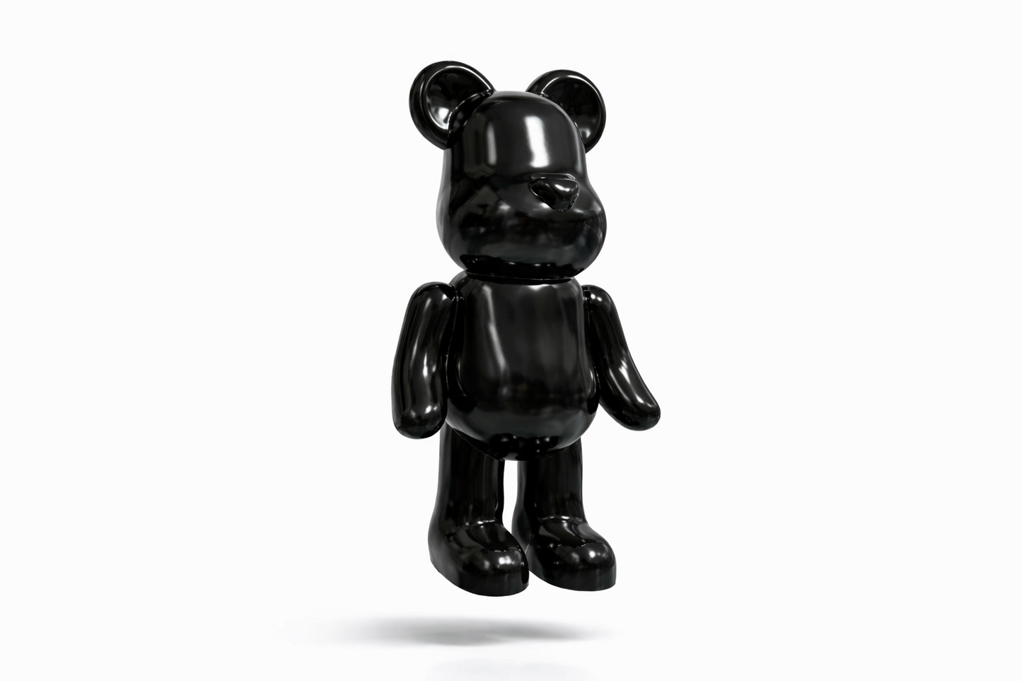 Valtea PopArt GlossyBear Lüks Ayı Figür – 40 / 55 / 75 cm – Black / Gold / Silver