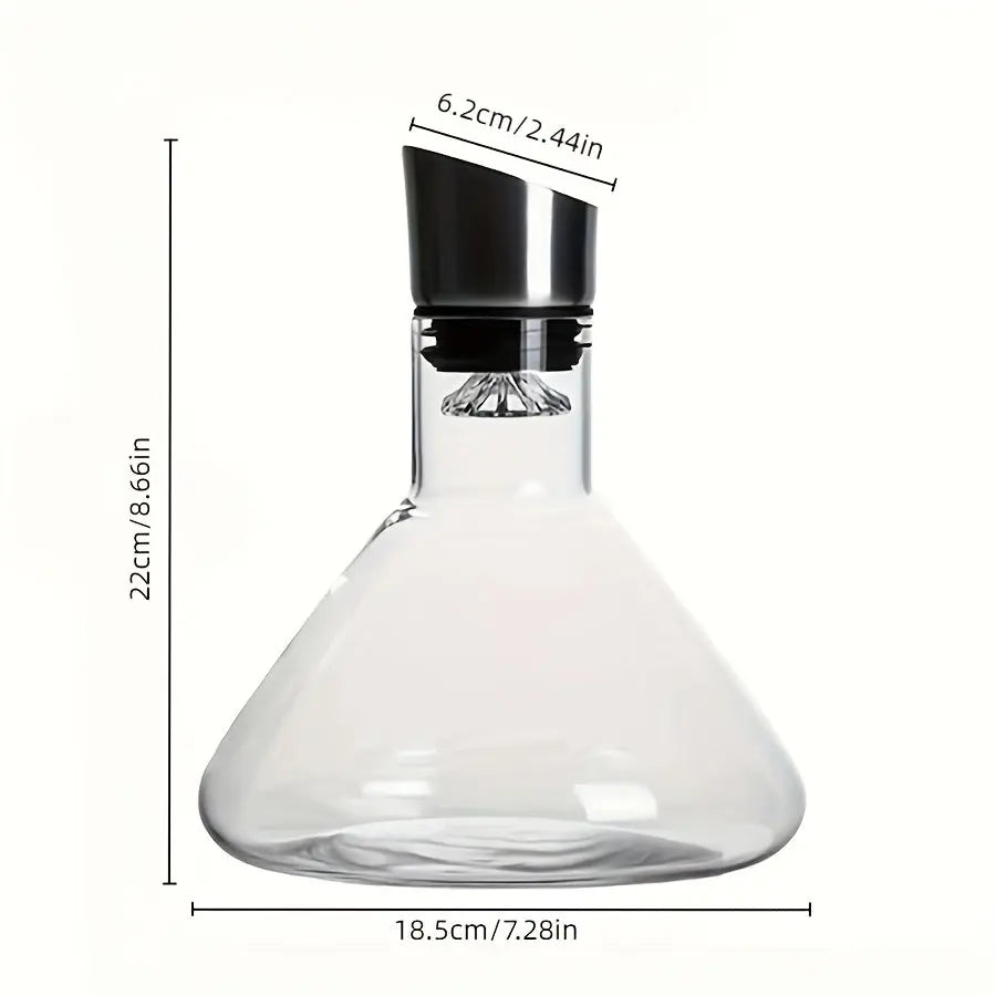 Volcano Crystal – Dağ Formlu Dekoratif Cam Sunum Şişesi Valtea Home