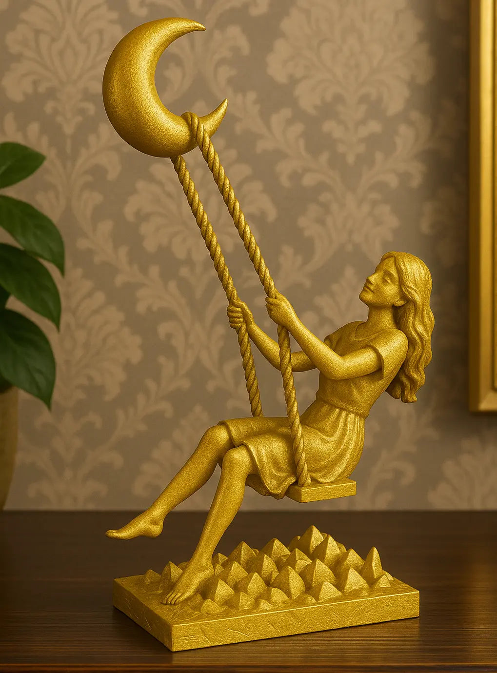 Ayda Sallanan Kız–  Dekoratif Figür Valtea Home