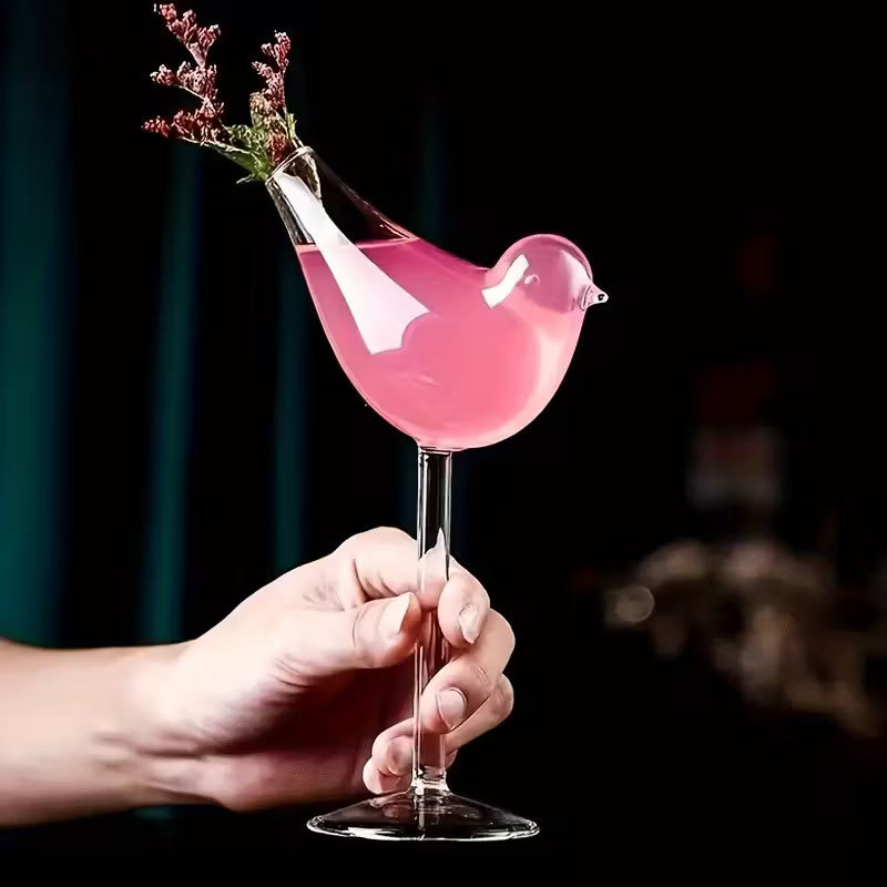 2’li Kuş Figürlü Tasarım Bardak Seti