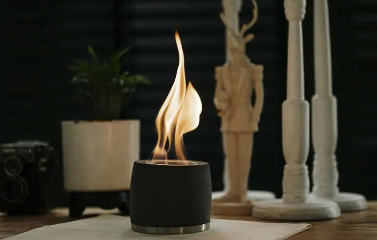 Valtea BlackStone Modern Masaüstü Beton Bioethanol Şömine ValteaHome