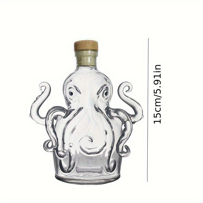 Valtea OctoSpirits Crystal Decanter – 300 ml Ahtapot Tasarımlı Şişe