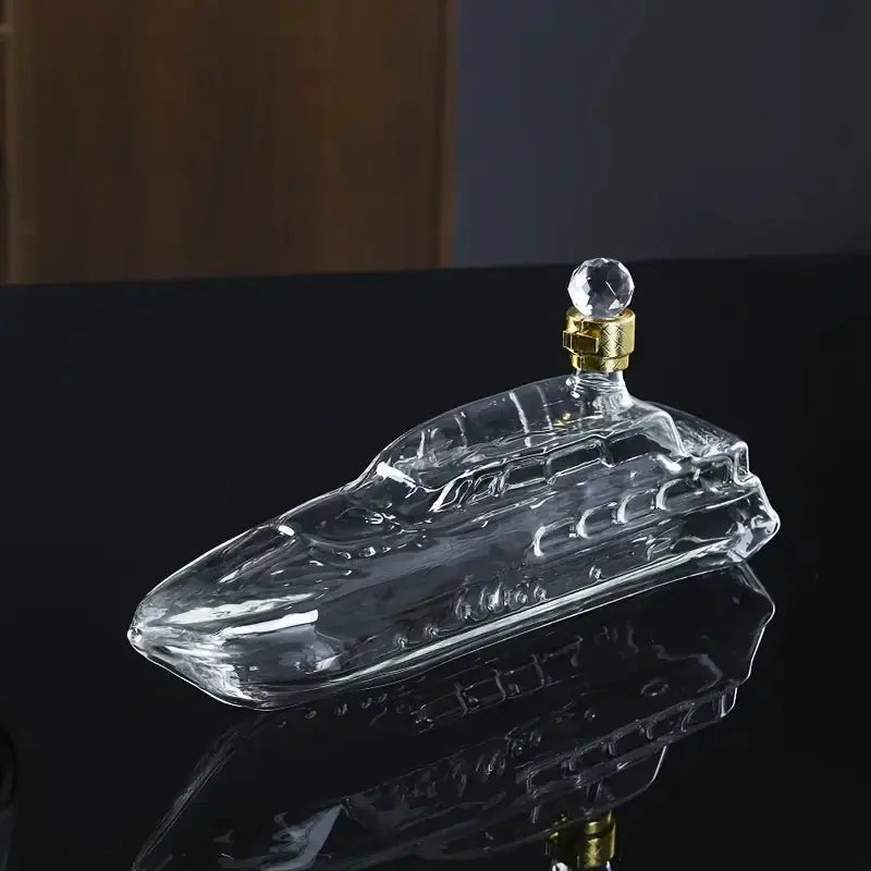 Gemi Figürlü Premium Cam Obje | Sanatsal Ev & Ofis Dekoru (750 ml) - VALTEAproduct_type