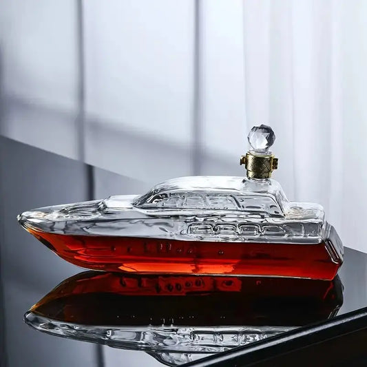 Gemi Figürlü Premium Cam Obje | Sanatsal Ev & Ofis Dekoru (750 ml) - VALTEAproduct_type
