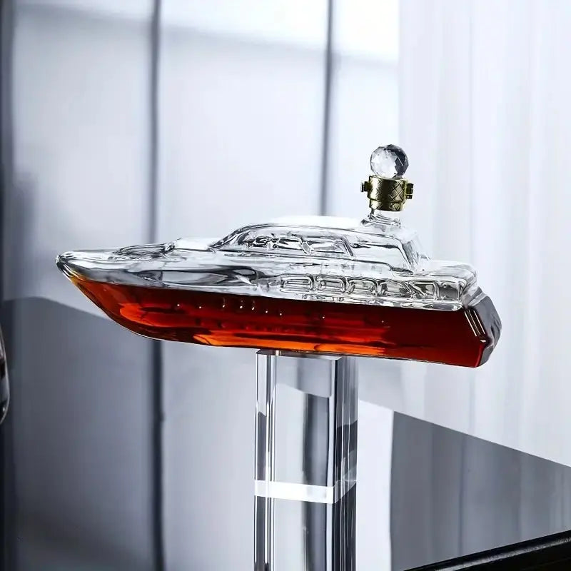 Gemi Figürlü Premium Cam Obje | Sanatsal Ev & Ofis Dekoru (750 ml) - VALTEAproduct_type