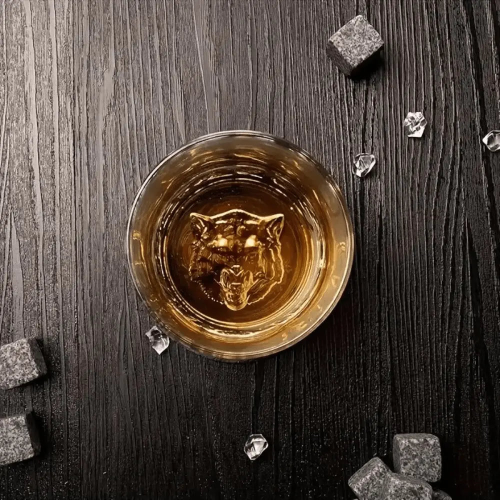 Hayvan Figürlü Bardak Seti – 4'lü Lüks Cam Set (300 ml) - VALTEAViski Bardağı SetiViski Bardağı Seti