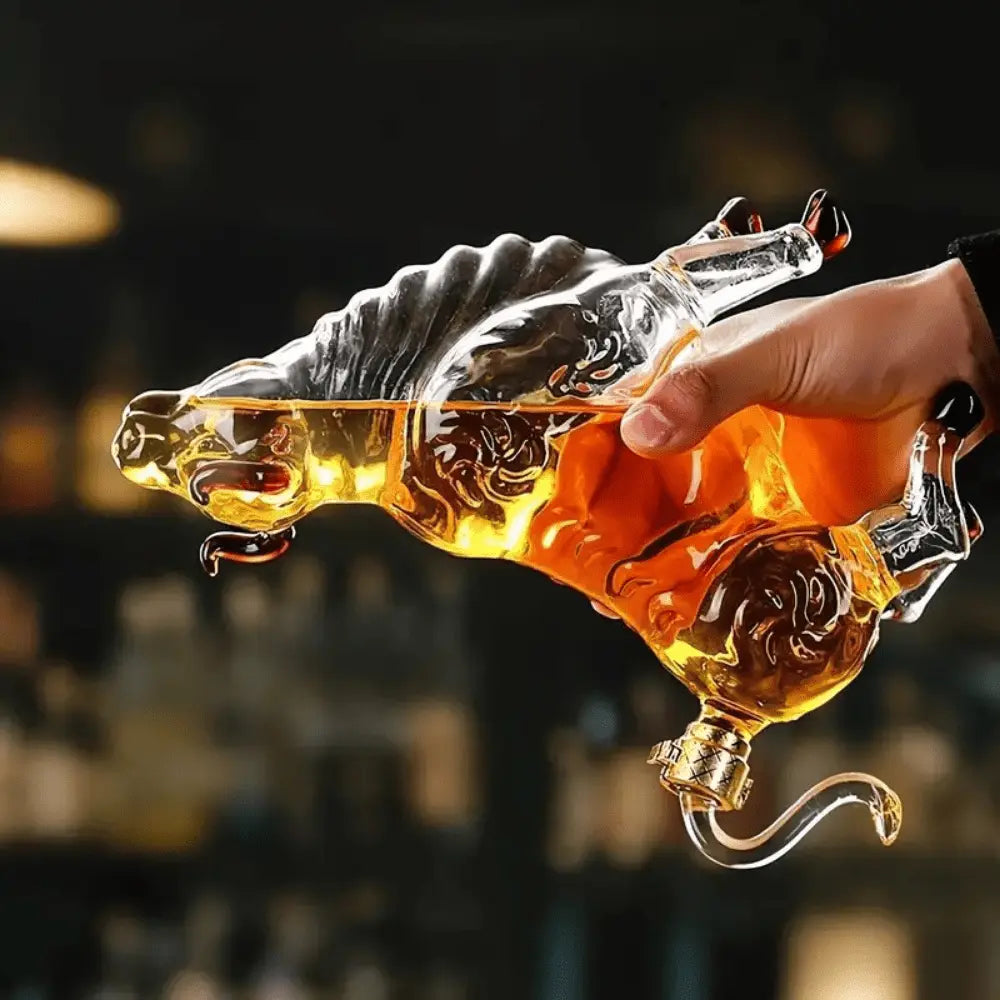 Kri̇stal Boğa Şeklinde Cam Şişe – Koleksiyonluk Lüks Şişe (1000 ml | 26 cm) - VALTEAproduct_type