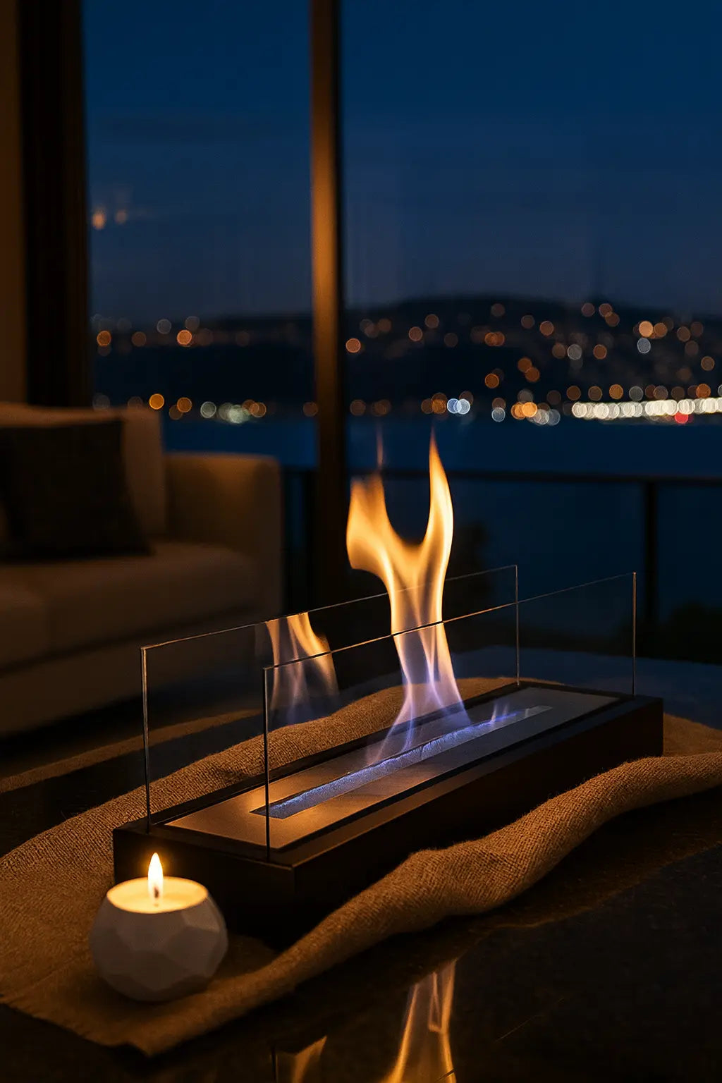 Valtea SteelFlame Grand Dikdörtgen Metal Şömine ValteaHome