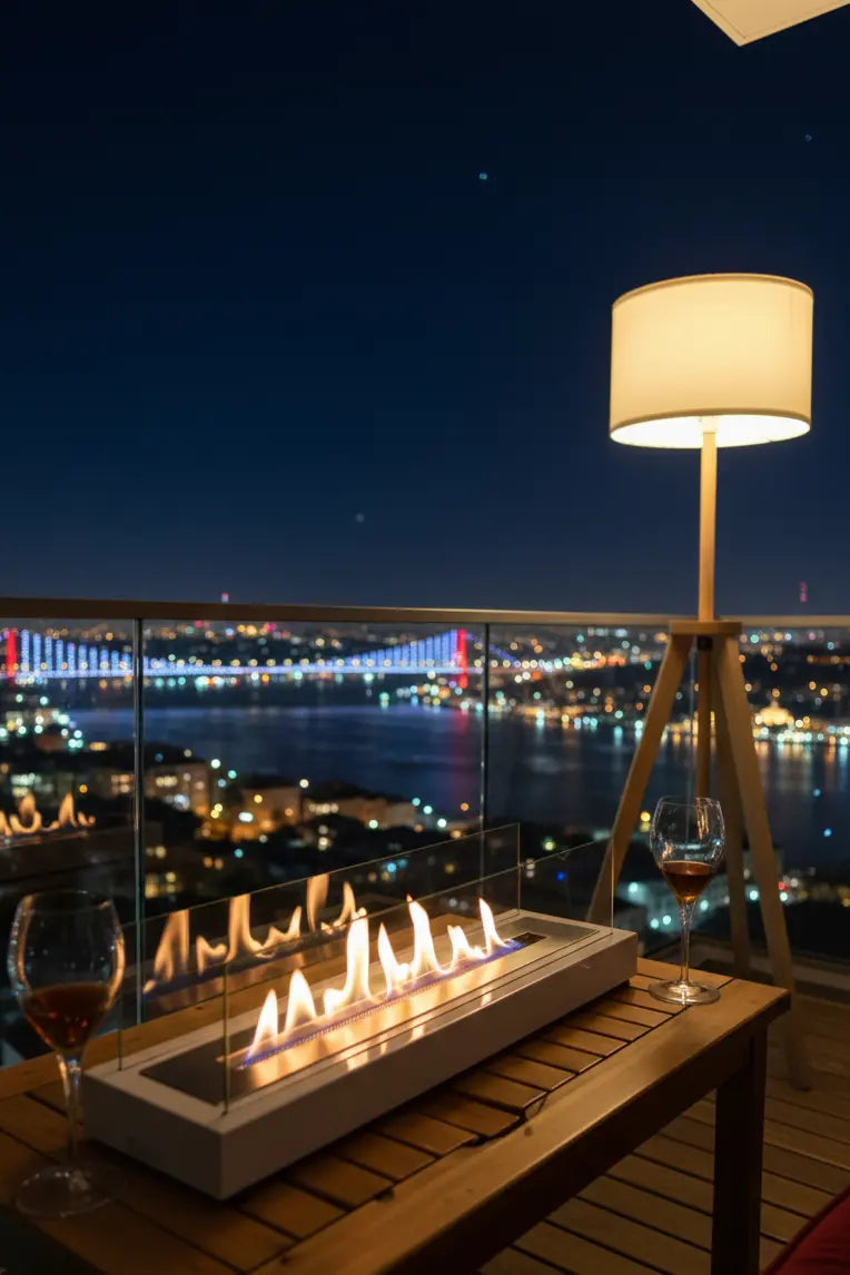 Valtea SteelFlame Grand Dikdörtgen Metal Şömine ValteaHome