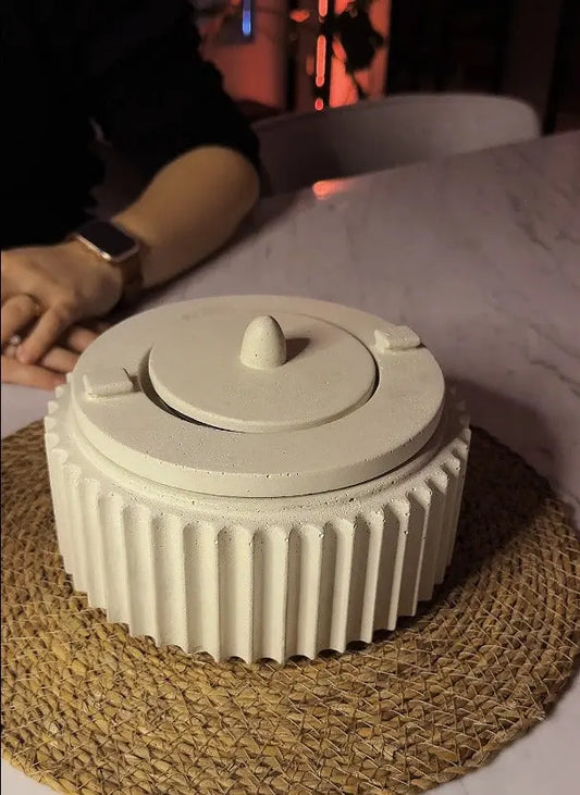 Valtea Bohem Luxe Masaüstü Beton Şömine ValteaHome