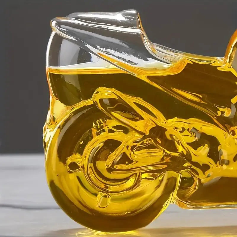 Motosiklet Şeklinde Cam Şişe – Lüks Koleksiyonluk Şişe (24 cm | 300 ml) - VALTEADekoratif ObjeDekoratif Obje