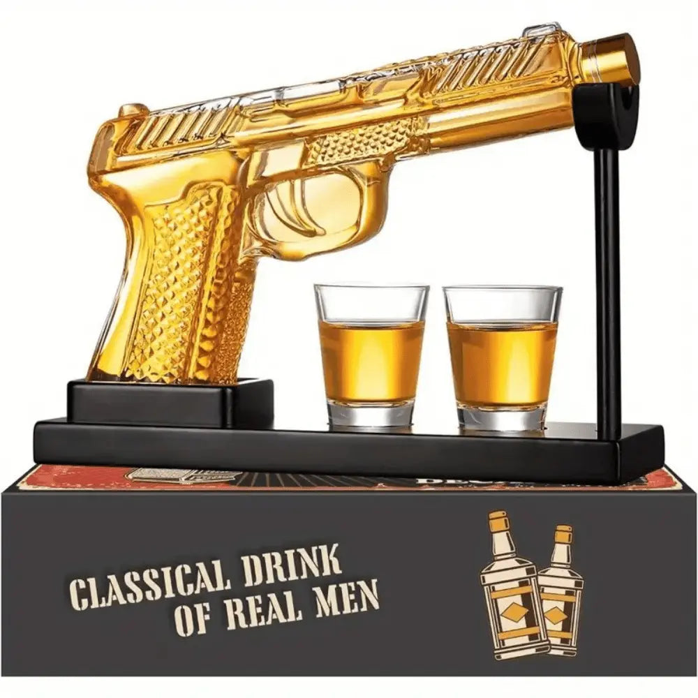 Premium Koleksiyonluk Cam Şişe ve Kadeh Seti | Dekoratif Cam Set (750 ml) - VALTEADekoratif ObjeDekoratif Obje