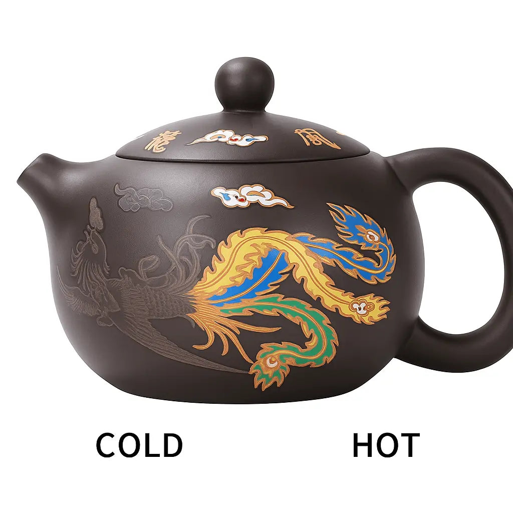 Renk Değiştiren Ejderha & Anka Kuşu Yixing Çaydanlık (El Yapımı) - VALTEAproduct_type