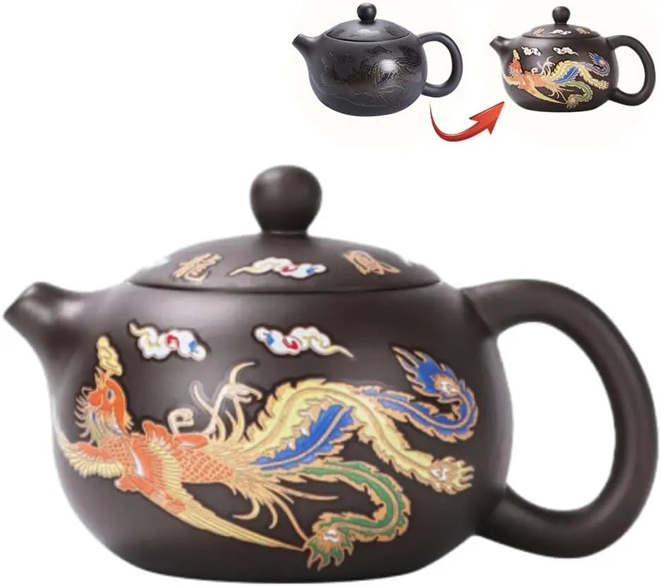 Renk Değiştiren Ejderha & Anka Kuşu Yixing Çaydanlık (El Yapımı) - VALTEAproduct_type