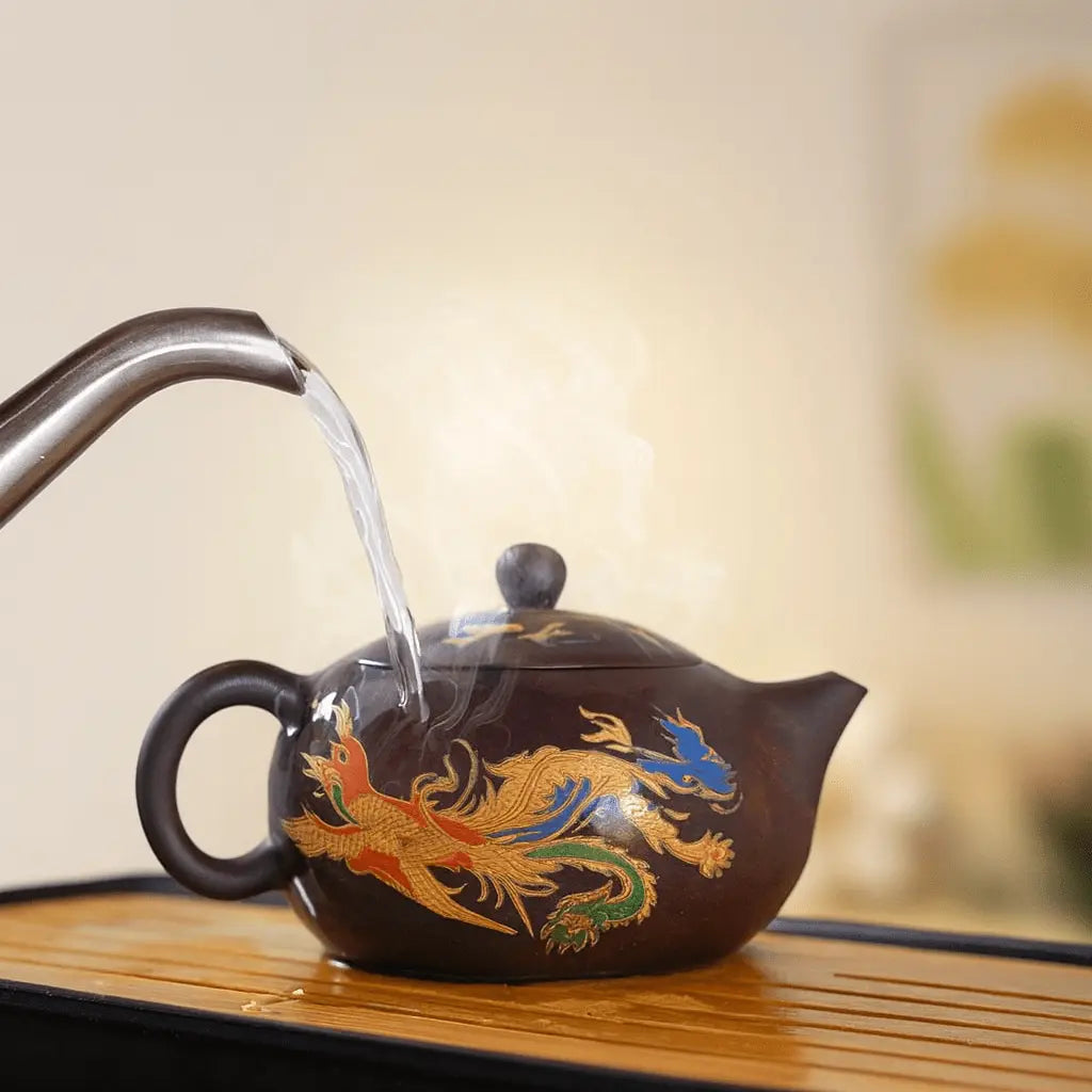 Renk Değiştiren Ejderha & Anka Kuşu Yixing Çaydanlık (El Yapımı) - VALTEAproduct_type