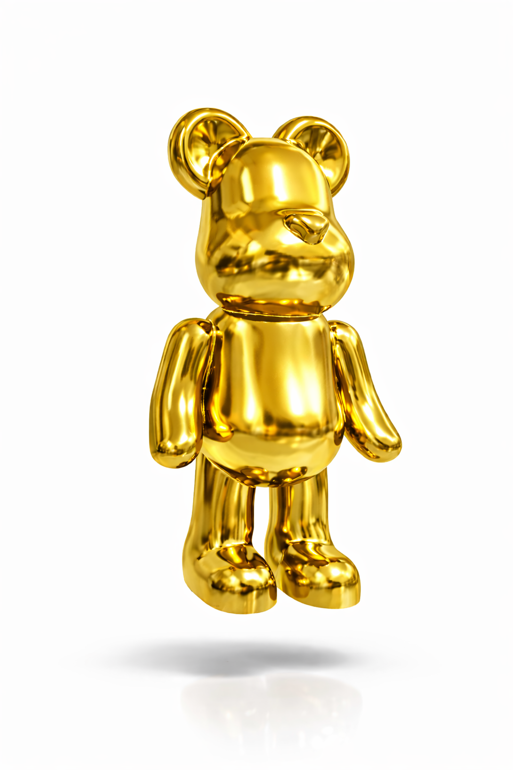 Valtea PopArt GlossyBear Lüks Ayı Figür – 40 / 55 / 75 cm – Black / Gold / Silver