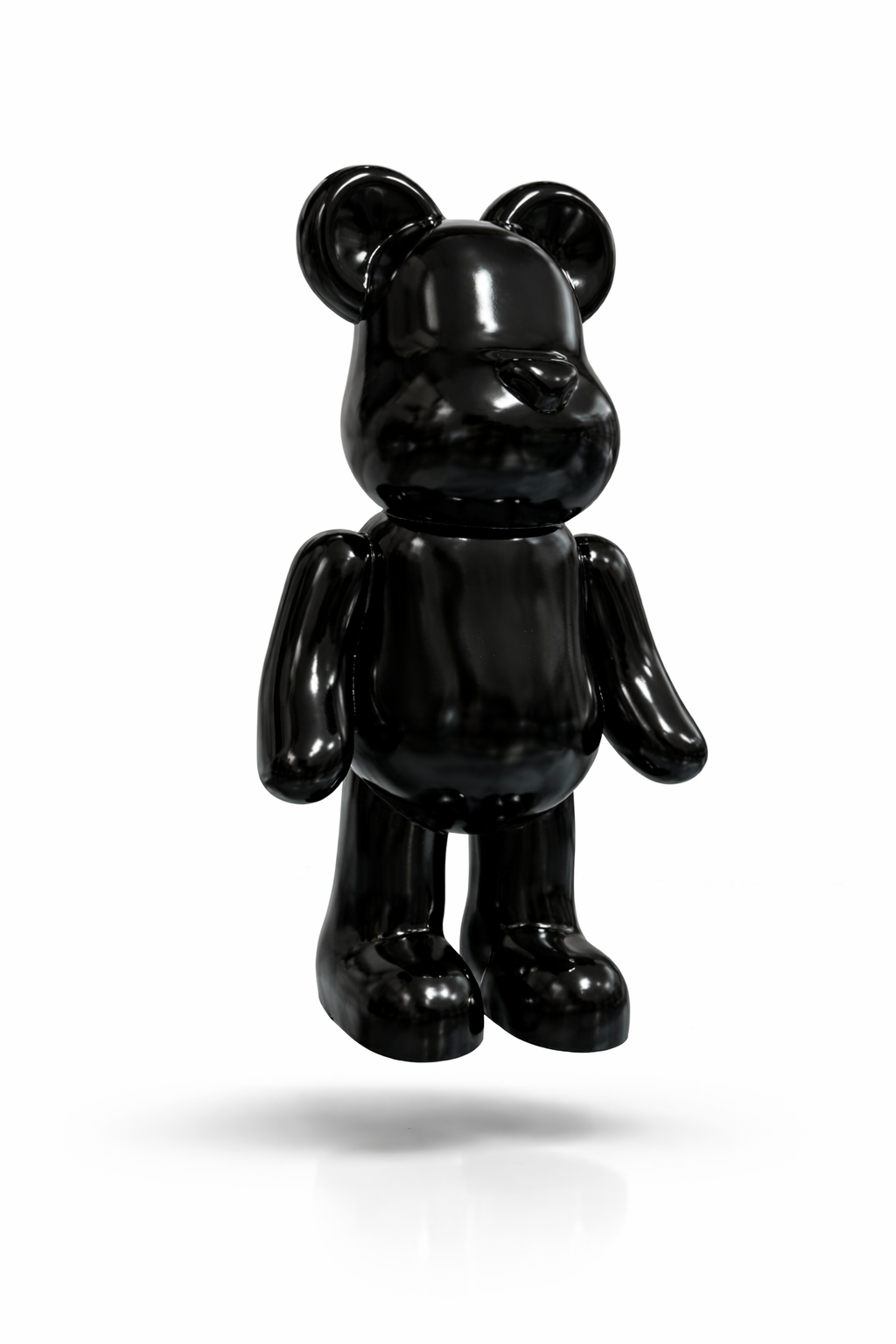 Valtea PopArt GlossyBear Lüks Ayı Figür – 40 / 55 / 75 cm – Black / Gold / Silver