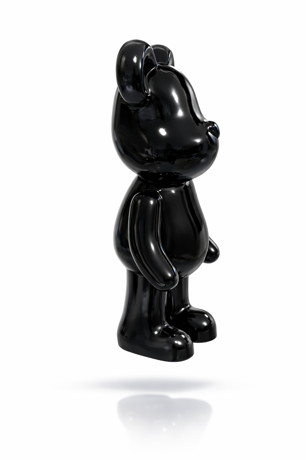 Valtea PopArt GlossyBear Lüks Ayı Figür – 40 / 55 / 75 cm – Black / Gold / Silver